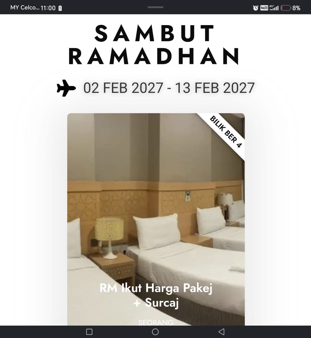 Pakej Umrah Sambut Ramadhan
