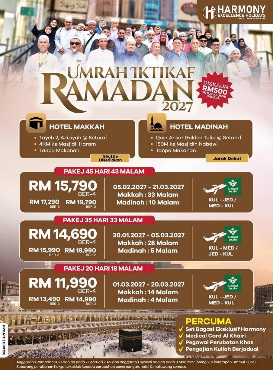 Umrah Iktikaf Ramadan 2027